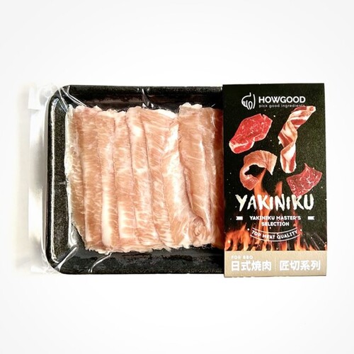 (日燒匠切) 西班牙霜降松阪豬肉片示意圖