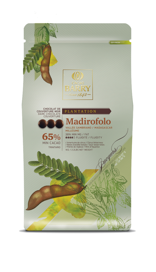 馬達加斯加曼蒂法若莊園調溫巧克力(紐扣狀)<br/>MADIROFOLO PLANTATION DARK CHO. 65%<br/>示意圖
