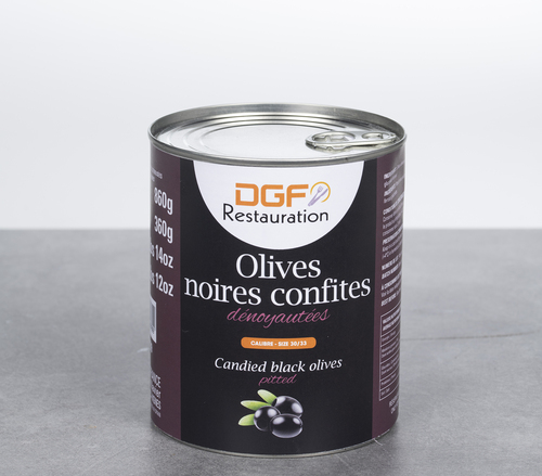 去籽黑橄欖<br/>PITTED BLACK OLIVES 26/29<br/>示意圖