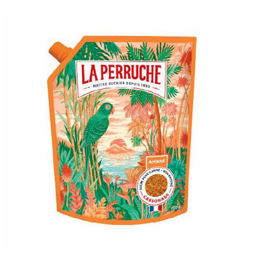 鸚鵡牌細蔗糖<br/>LA PERRUCHE CASSONADE SUGAR <br/>示意圖