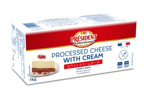總統牌鮮奶油白乾酪<br/>PRESIDENT WHITE CREAM CHEESE<br/>示意圖