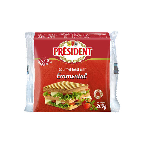 總統牌土司愛曼塔切片乾酪<br/>TOAST 10 SLICES <br/>示意圖