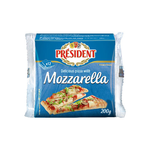 總統牌瑪芝瑞拉切片乾酪<br/>MOZZARELLA 12 SLICES <br/>示意圖