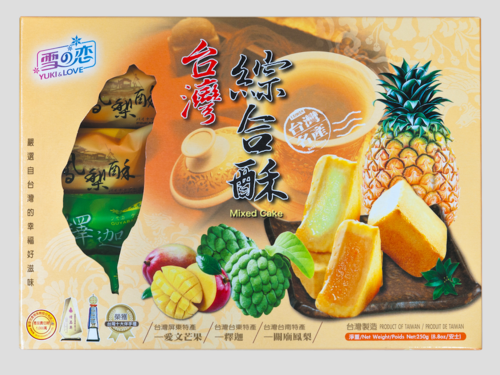 雪之戀/台灣綜合酥示意圖