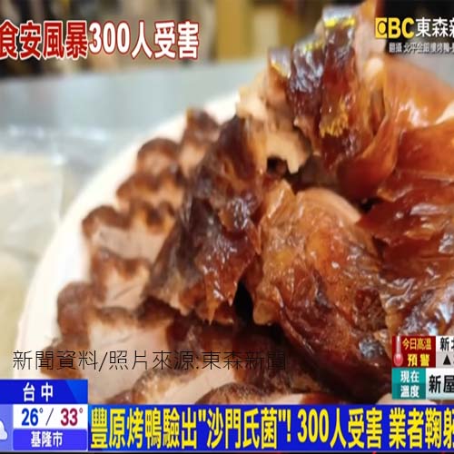 豐原烤鴨驗出「沙門氏菌」！ 300人受害 業者鞠躬致歉