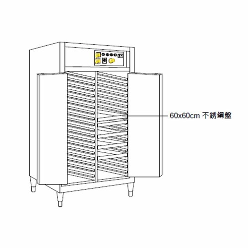 插盤式烘乾櫃示意圖