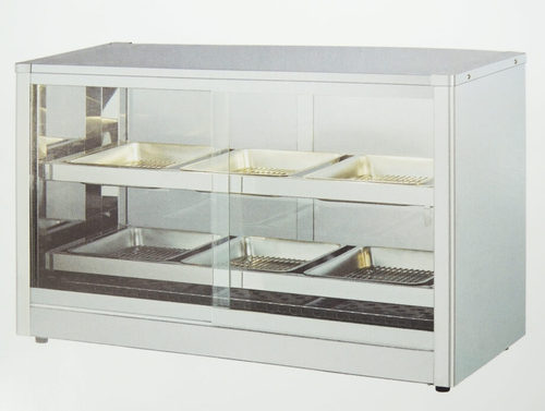 方形保溫展示櫃(2層3盤)示意圖