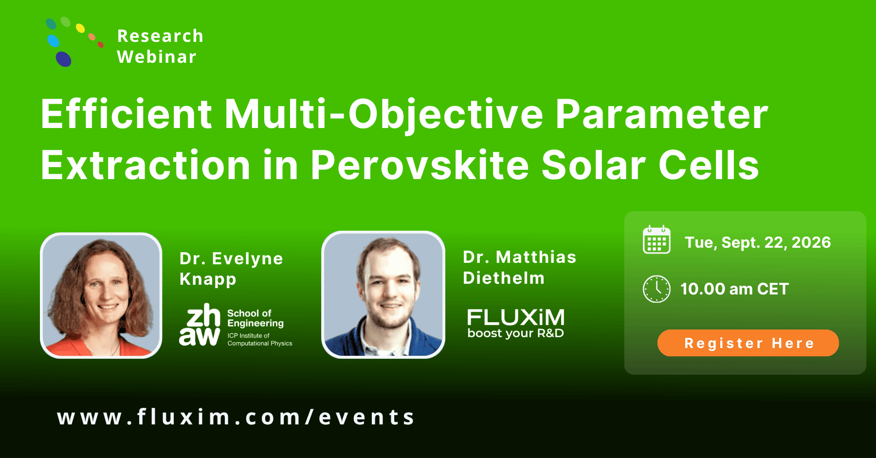  Webinar 21: Efficient Parameter Extraction in Perovskite Solar Cells