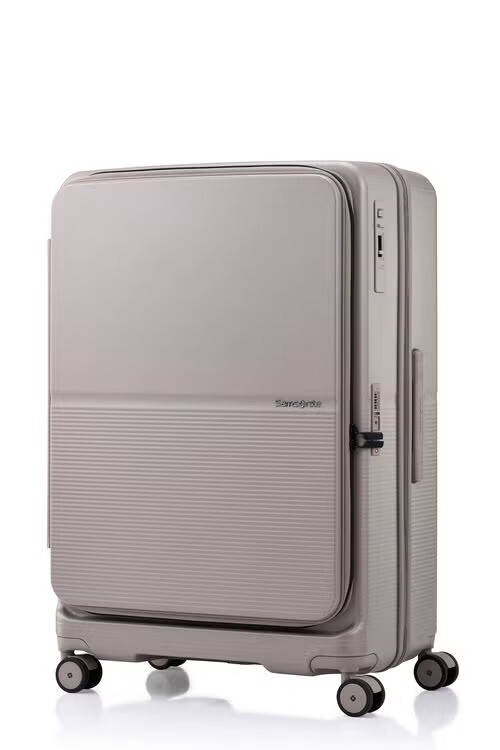 samsonite FLATFORM 燕麥棕色28吋 煞車前開箱示意圖