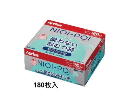 Aprica 愛普力卡 NIOI-POI強力除臭抗菌尿布處理袋(180枚入)示意圖
