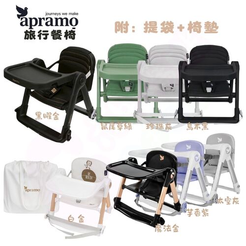 英國Apramo Flippa classic旅行餐椅【贈提袋+椅墊】 可攜式兩用兒童餐椅示意圖
