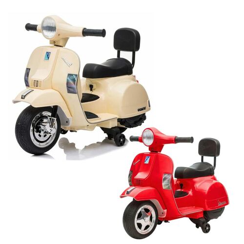 Vespa 偉士牌小偉士兒童電動摩托車｜ 羅馬假期 迷你電動玩具車｜電動車｜小偉士示意圖