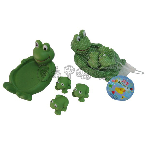 貝安ST軟質玩具/青蛙1大3小示意圖