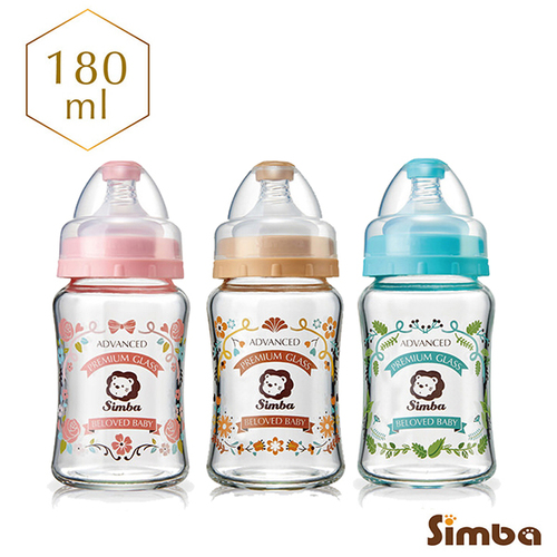 小獅王辛巴Simba-蘿蔓寬口葫蘆玻璃小奶瓶180ml示意圖