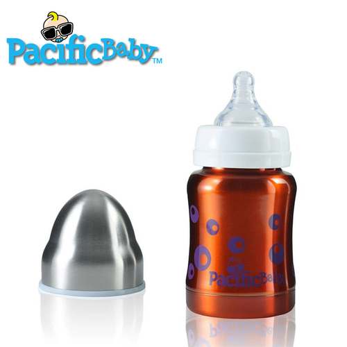 Pacific Baby不鏽鋼保溫太空瓶4oz/自信橘示意圖