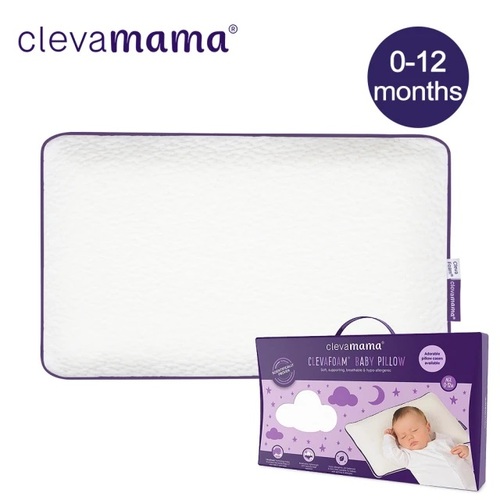 ClevaMama 防扁頭嬰兒枕｜護頭型嬰兒枕示意圖