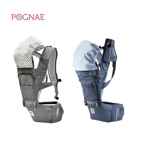韓國 POGNAE NO.5超輕量機能坐墊型背巾-抗汙透氣款示意圖