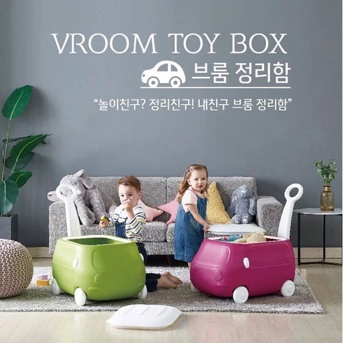 韓國YAYA 手拉車造型收納箱-2色示意圖