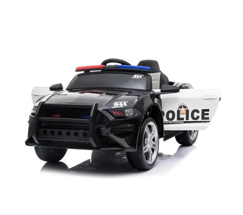 警車造型 單人座 兒童電動車｜警車造型｜兒童電動車｜兒童超跑｜單人座雙驅示意圖