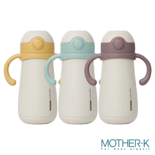 韓國Mother-K 頂級不鏽鋼保溫杯｜Hug 防逆流不鏽鋼保溫杯350ml｜不鏽鋼保溫杯｜保溫杯示意圖