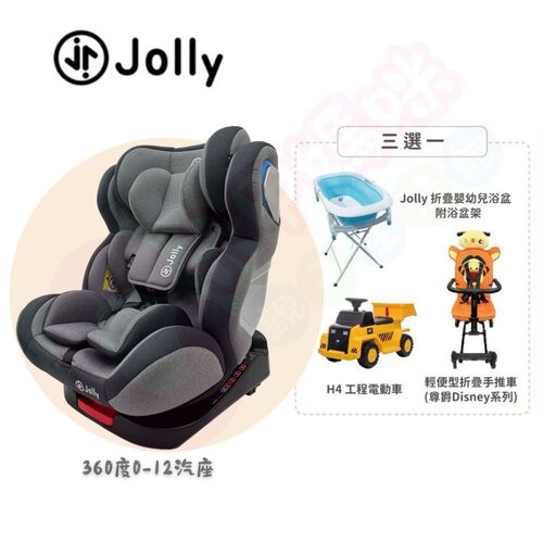 Jolly小資2件組- KidFix 0-12歲 Isofix 旋轉型汽座｜360度汽座示意圖