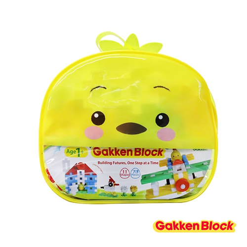 日本GAKKEN學研益智積木-小雞球球組合示意圖