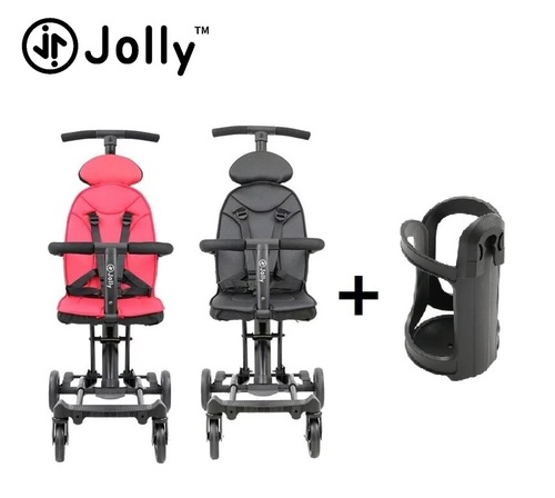 英國 JOLLY 輕便摺疊手推車-尊爵版2.0含杯架(2色可選)示意圖