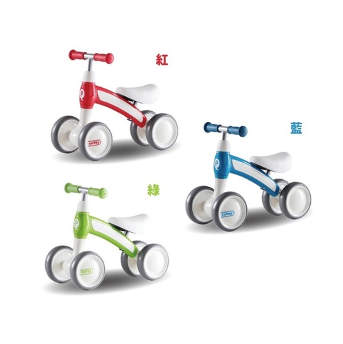 Qplay Cutey 嚕嚕車/學步車/滑步車/平衡車-三色可選示意圖
