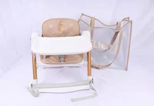 12月到貨【聖誕限定-白金】英國 Apramo Flippa 可攜式兩用兒童餐椅(贈提袋+椅墊)示意圖