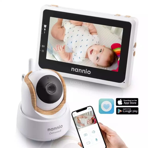Nannio 4.3吋觸控WiFi寶寶攝影機/寶寶監控器/遠端視訊機/視頻機示意圖