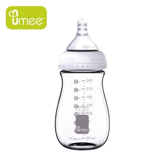 荷蘭 UMEE 寬口防脹氣玻璃奶瓶 240ml示意圖