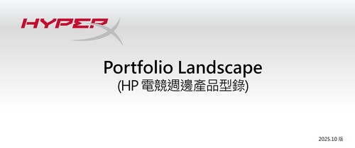 HyperX 電競週邊產品型錄示意圖