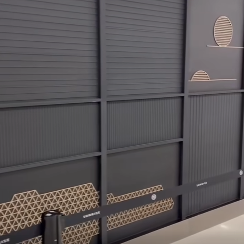 福瑞斯立體線型水泥板-百貨連鎖餐廳案例-旭集天母店-裝飾外牆