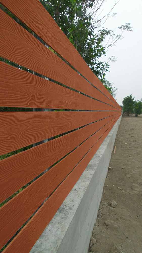 永逢 木紋水泥板-圍籬實績圖