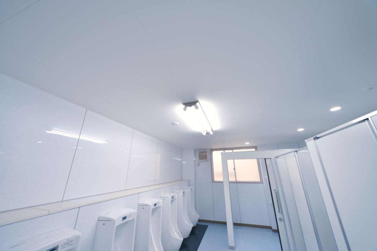 永逢-防火綠建材(矽酸鈣板)-日本神戶矽酸鈣板-神島矽酸鈣板-浴廁空間-耐火隔間牆-天花板