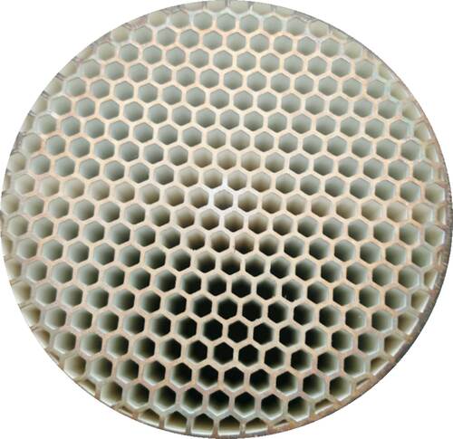 半導體奈米銀離子熱觸媒蜂巢陶瓷示意圖