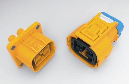 4POS High Voltage Plastic Shell Connector With Shield(REL2)示意圖
