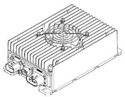 Input DC 240-360V Output 1.8KW DC/DC Converter Fan示意圖