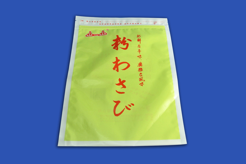食品類夾鏈包裝袋 (粉類)示意圖