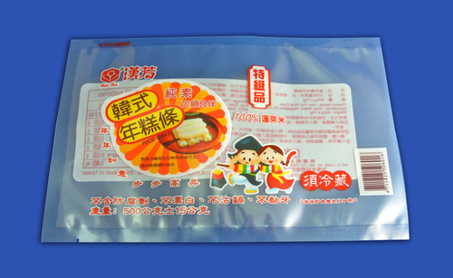食品類真空包裝袋 (年糕)示意圖