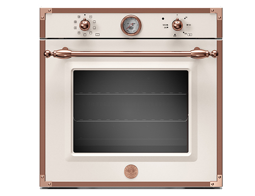 Bertazzoni博塔隆尼F609HEREKTAC 象牙白/玫瑰金框 嵌入式電烤箱-嘉儀代理示意圖