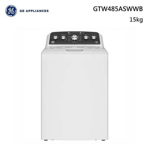 GE 奇異 GTW485ASWWB 直立式洗衣機15kg+基本安裝示意圖