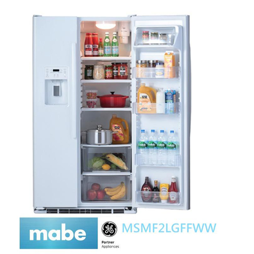 MABE 美寶702公升純白門板超薄型對開冰箱MSMF2LGFWW+基本安裝示意圖