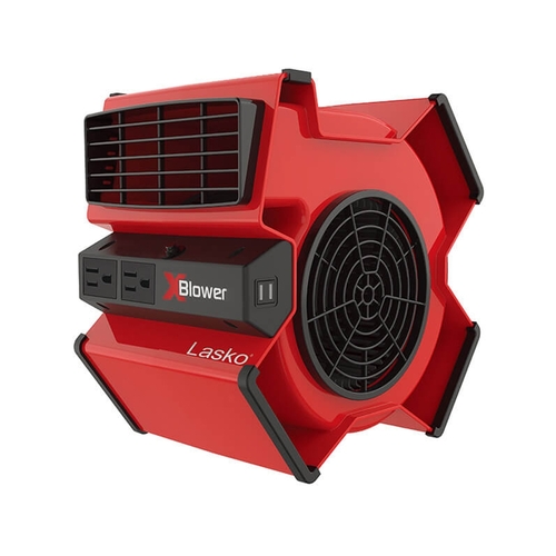 美國 Lasko赤色風暴 美國專利渦輪 51葉片 強力循環風扇 (X12900TW)贈原廠收納袋+風扇清潔刷示意圖
