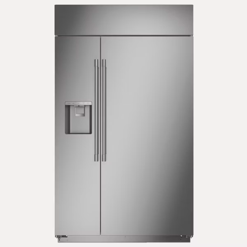 【GE奇異】Monogram 852L大容量崁入式取冰取水對開門冰箱/不銹鋼  ZISS480DNSS+基本安裝(預購) 加Line ID:@ye888優惠價示意圖