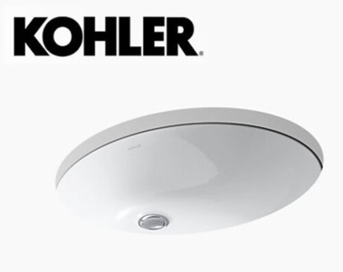 KOHLER-CAXTON橢圓下崁盆示意圖
