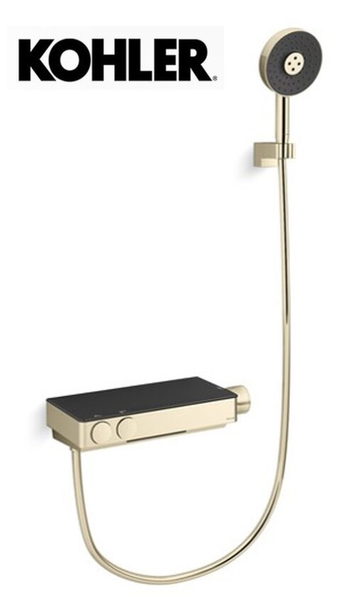 KOHLER × ANTHEM 恆溫浴缸淋浴龍頭(法蘭金)示意圖