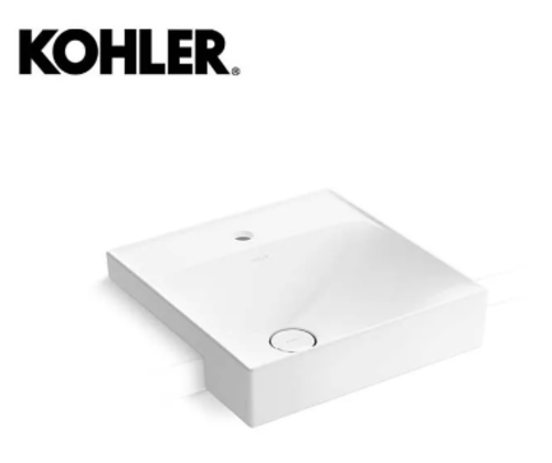 KOHLER-Forefront Brink半崁盆(白) (含龍頭孔)示意圖