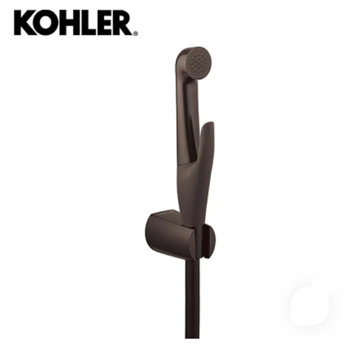 KOHLER-LUXE沖洗器 (含軟管，含掛座)-原質黑示意圖