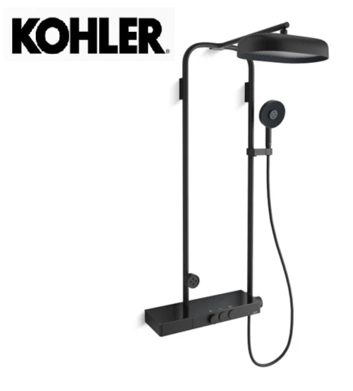 KOHLER-SpaViva三出水恆溫淋浴柱示意圖